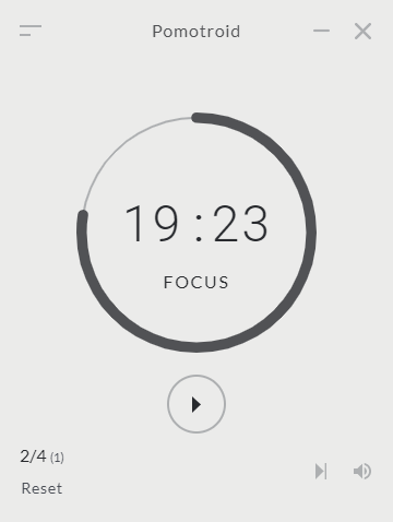 Pomotroid Graphite Theme Preview
