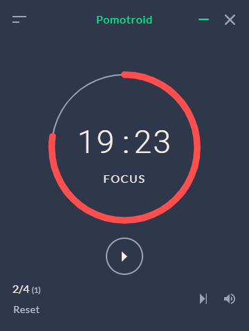 Pomotroid Pomotroid (default) Theme Preview
