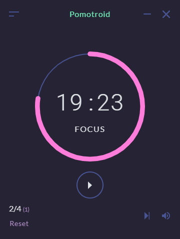 Pomotroid Sythwave Theme Preview